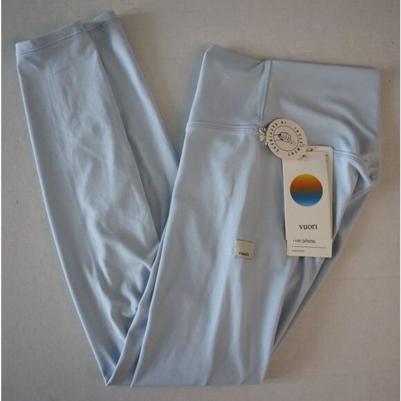 Vuori VW4130 Women's Sz XS Light Mist Blue AllTheForm Performance 7/8 Leggings - Picture 10 of 12